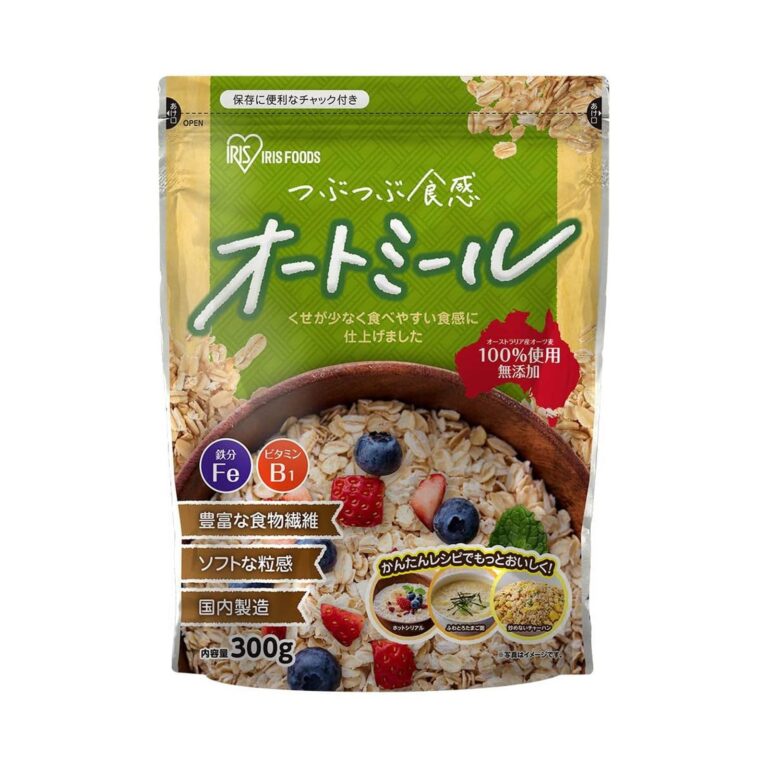 【アウトレット】【334円】 アイリスオーヤマ オートミール インスタントオーツ 300g（約10食）