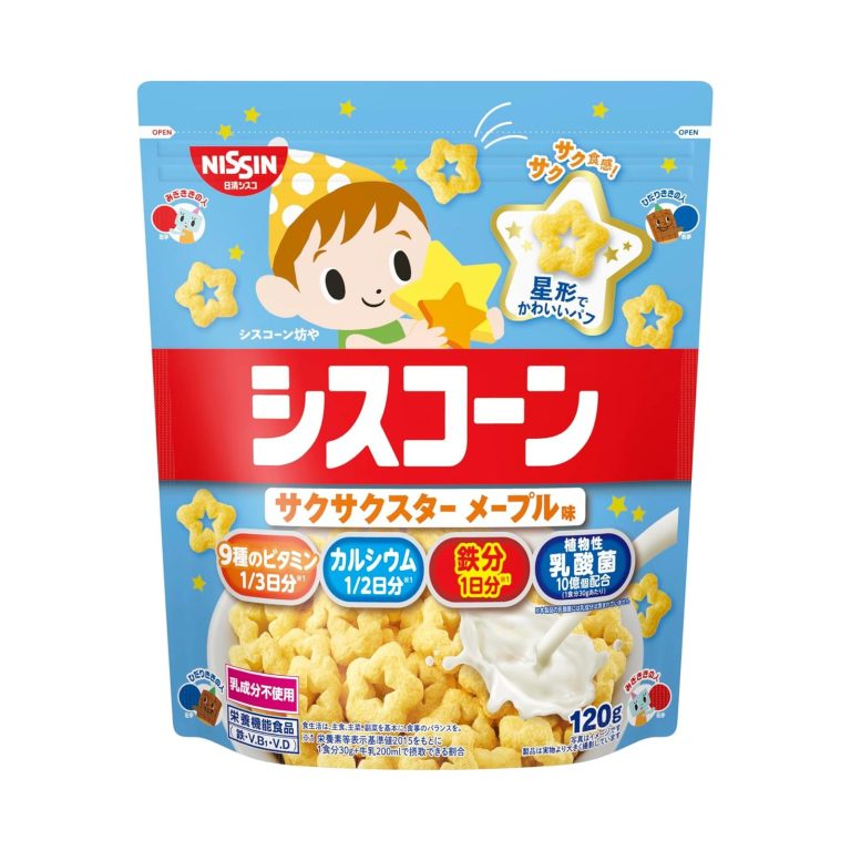 【値下げ】【240円】 日清シスコ シスコーン サクサクスターメープル味 120g