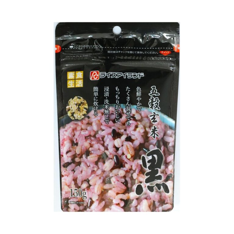 【47%OFF】【1,004円】 ライスアイランド 五穀玄米黒 150g×5袋