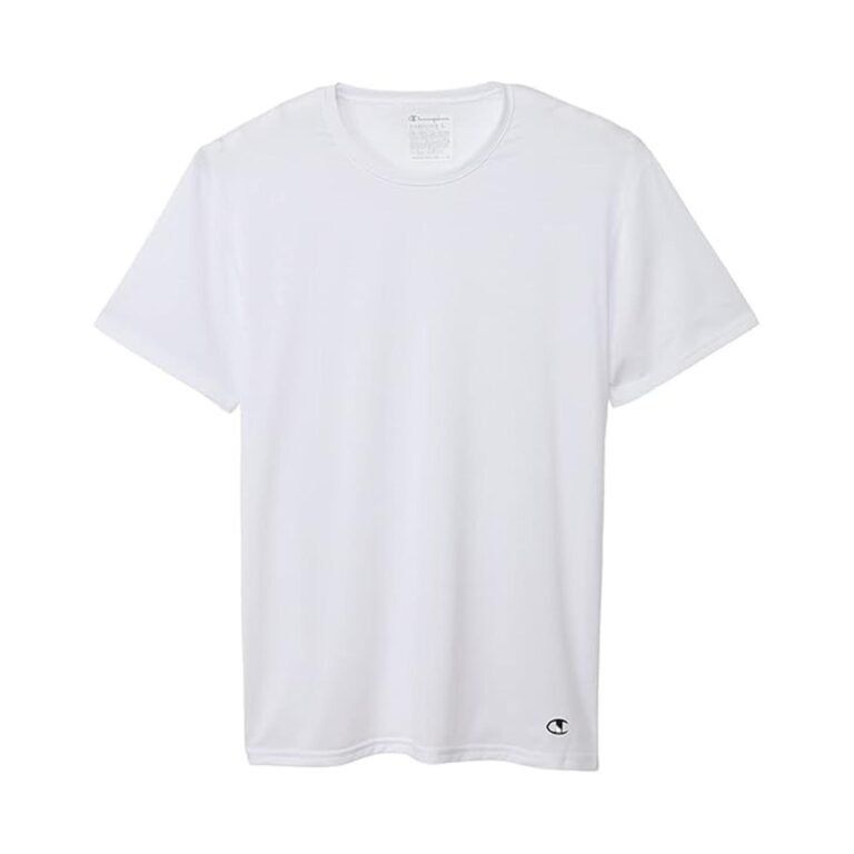 【プライムデー先行セール】【48%OFF】【630円】 チャンピオン メンズ doubleDRY(R) X-Temp(R) 吸汗速乾 抗菌防臭 ストレッチ ワンポイントロゴ クルーネックTシャツ