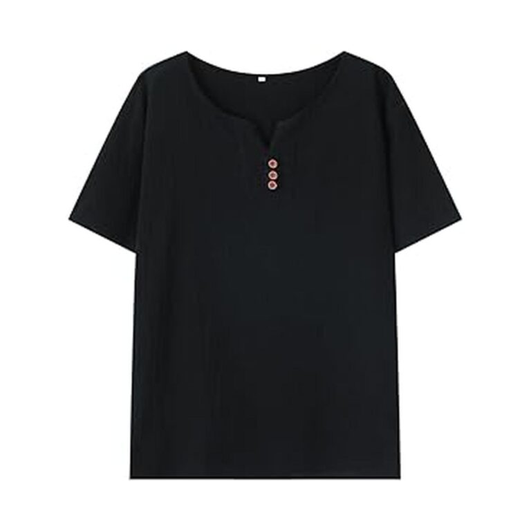 【66%OFF】【999円】 FLYSKY メンズ 綿麻 3つボタン 半袖Tシャツ