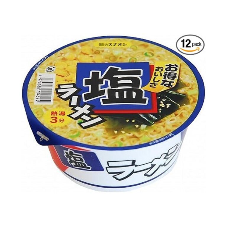 【アウトレット】【1,130円】 麺のスナオシ 塩ラーメンカップ 12個
