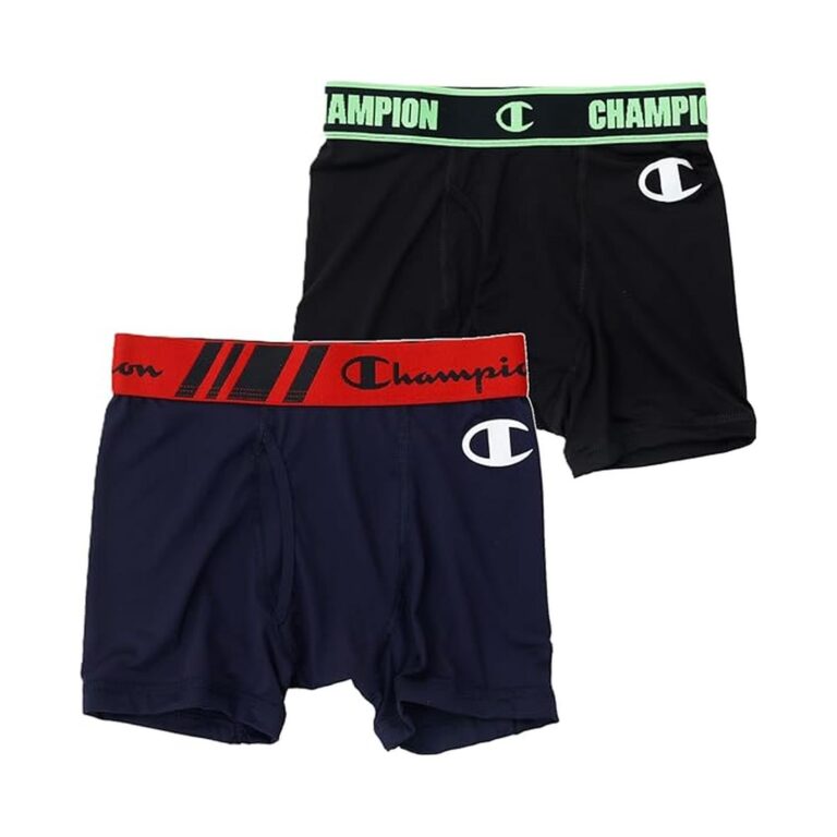 【49%OFF】【556円】 チャンピオン キッズ 吸汗速乾 抗菌防臭 クールダウン ワンポイントロゴ ボクサーブリーフ 2枚組