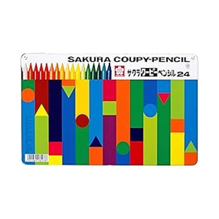 【プライムデー】【47%OFF】【1,182円】 サクラクレパス 色鉛筆 クーピー ペンシル 缶ケース入り 24色