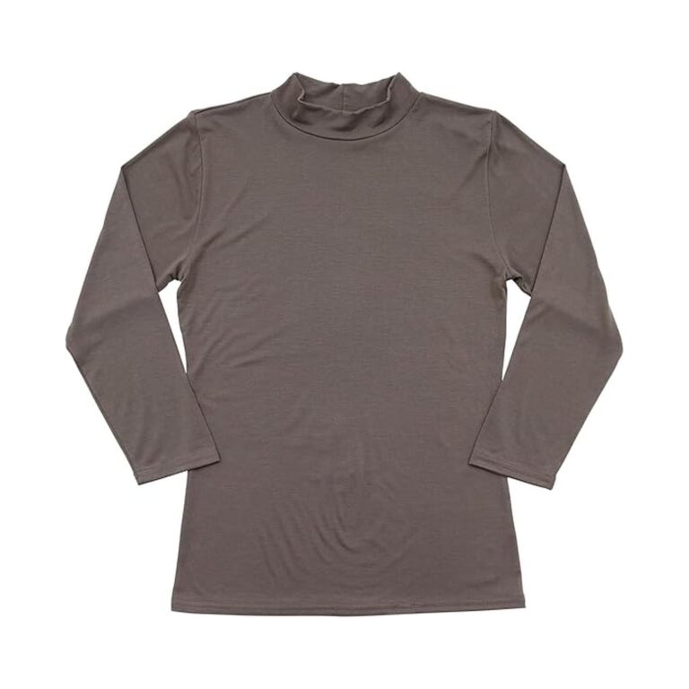 【70%OFF】【321円】 Airin レディース クラシック ハイネック ストレッチ プラチナ加工 8分袖 あったかインナー