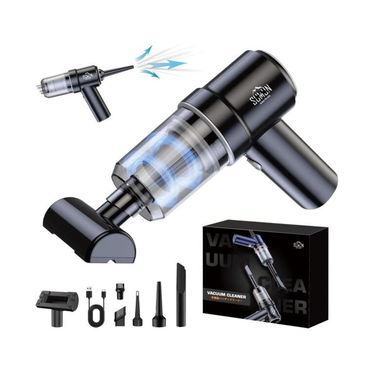 【プライムデー先行セール】【44%OFF+1,000円OFF】【1,023円】 SUMUN Type-C充電式 強力吸引 LEDライト搭載 多種類ノズル付き コードレスハンディクリーナー