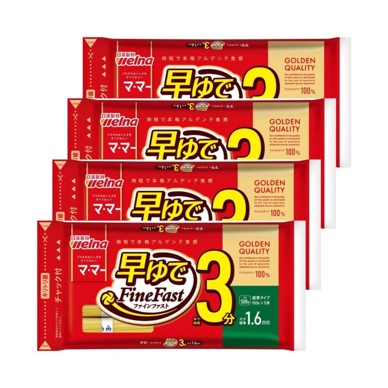 【プライムデー先行セール】【48%OFF】【1,117円（定期便1,005円）】 マ・マー 早ゆで3分スパゲティ 1.6mm チャック付結束タイプ 500g×4個