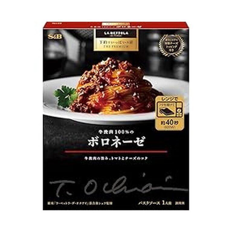 【プライムデー】【1,357円（定期便1,221円）】 エスビー食品 予約でいっぱいの店 THE PREMIUM 牛挽肉100%のボロネーゼ レンジ対応 139g×6個