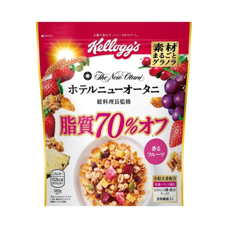 【プライムデー先行セール】【2,040円（定期便1,836円）】 ケロッグ 素材まるごとグラノラ 脂質70%オフ 380g×6袋