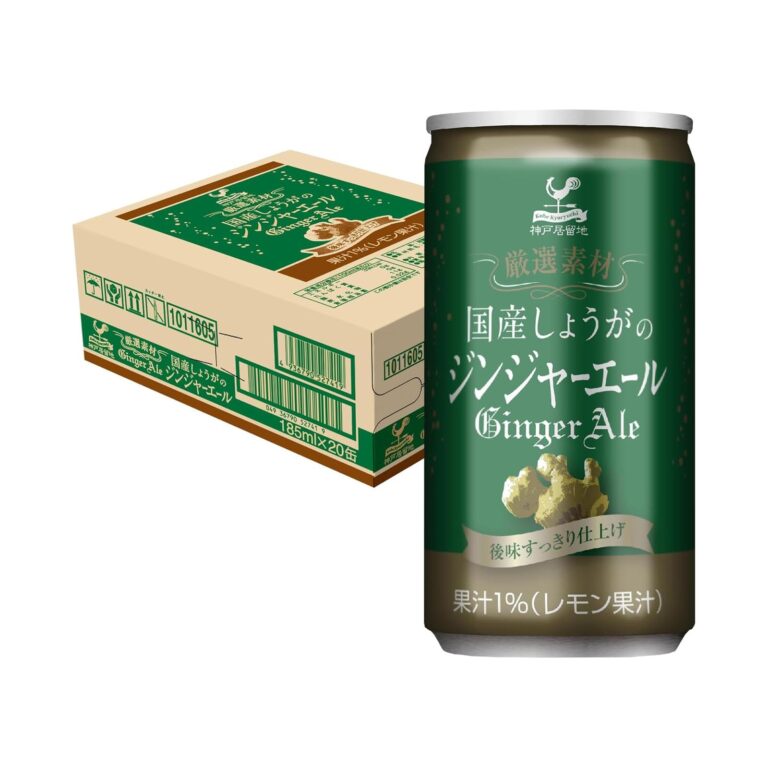 【42%OFF】【1,008円（定期便958円）】 神戸居留地 厳選素材 国産しょうがのジンジャーエール 185ml×20本