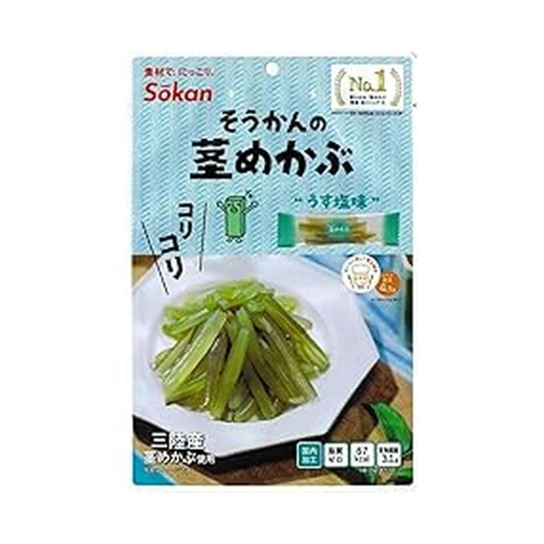 【51%OFF】【1,200円】 壮関 そうかんの茎めかぶ うす塩味 75g×6袋