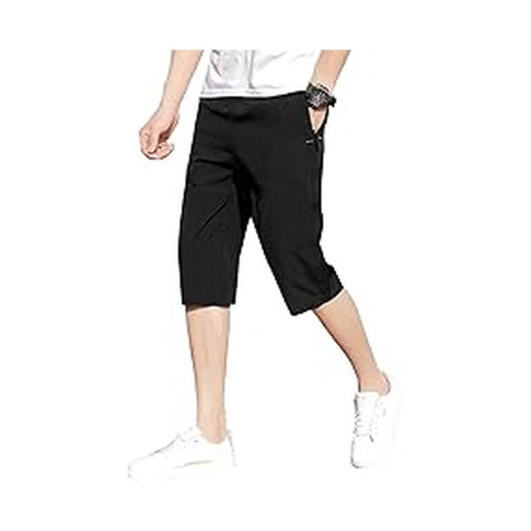 【50%OFF】【999円】 moxixom メンズ 7分丈 接触冷感 速乾 ドライパンツ