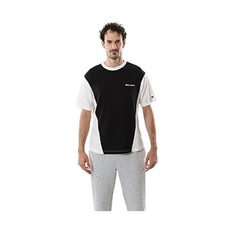 【70%OFF+10%OFF+ポイント10%】【実質1,012円】 チャンピオン メンズスポーツ 半袖 丸首 速乾 UVカット 撥水 スクリプトロゴ ショートスリーブTシャツ