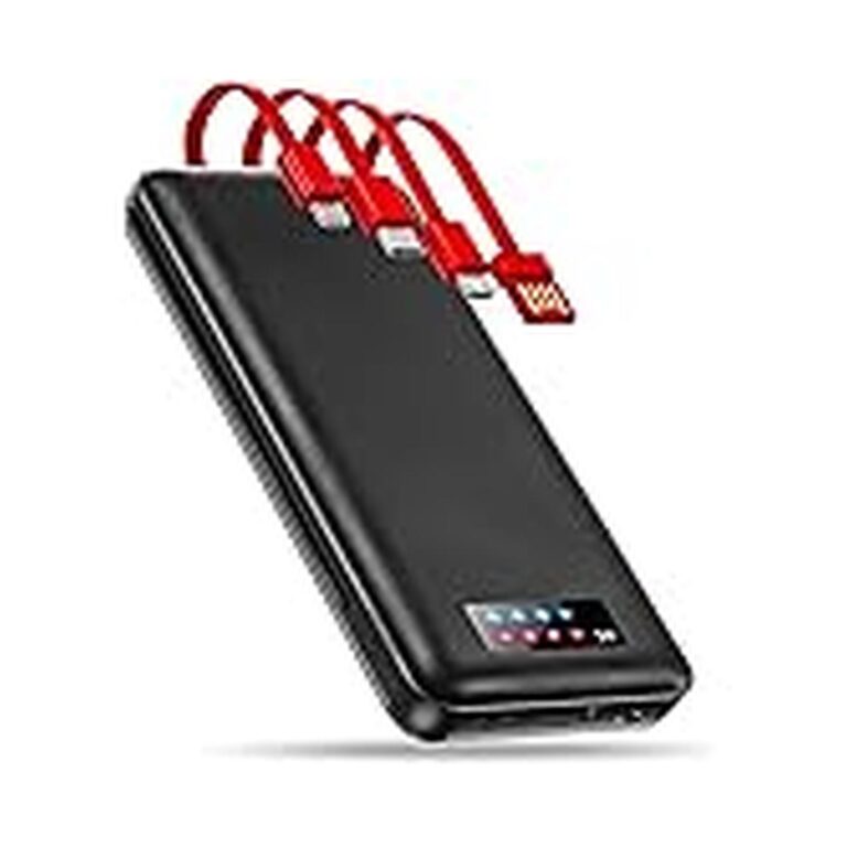 【値下げ】【1,199円】 Darema 大容量40000mAh DCポート搭載 4本ケーブル内蔵 最大出力33W 急速充電 モバイルバッテリー