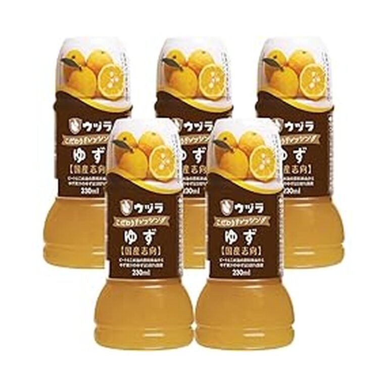 【45%OFF】【1,137円】 大興産業 ウヅラ酢 こだわりドレッシング ゆず 230ml×5本