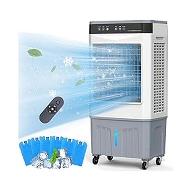 【51%OFF+20%OFF+ポイント10%】【実質13,299円】 Boweer 大容量35L水タンク 3面フィルター搭載 自動首振り 保冷パック6個 強力冷房 冷風扇風機 【送料無料】