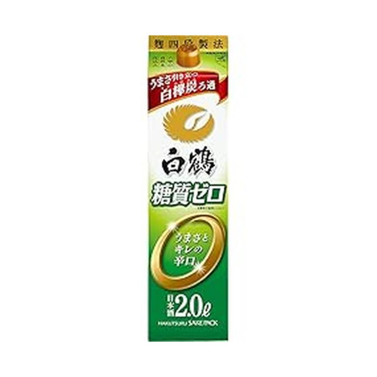【タイムセール】【943円】 白鶴 サケパック 糖質ゼロ 2000ml