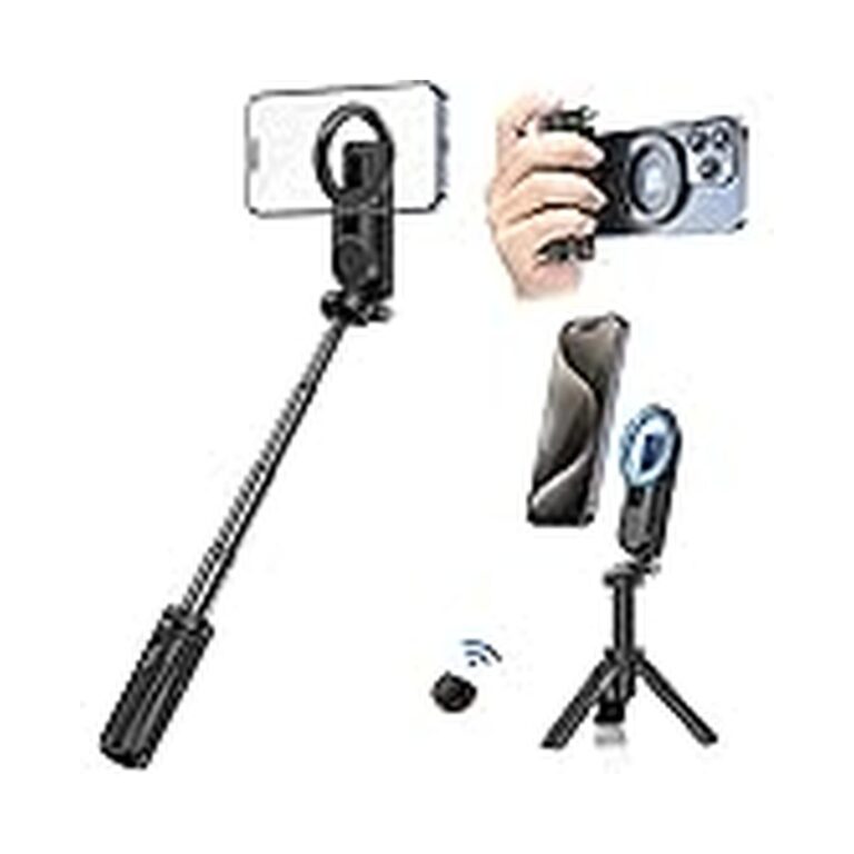 【25%OFF+ポイント5%】【実質3,009円】 Ulanzi masgafe対応 スマホ三脚 折りたたみ式 リモコン付き 多機能スマホグリップ JJ03 【送料無料】