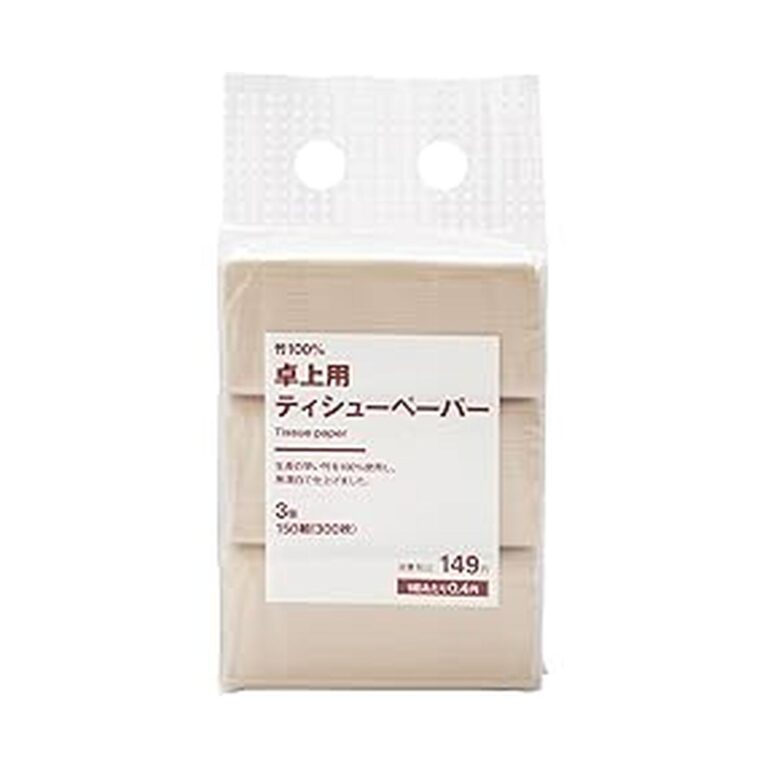 【149円】 無印良品 竹100% 卓上用 ティシューペーパー 3個 150組(300枚)