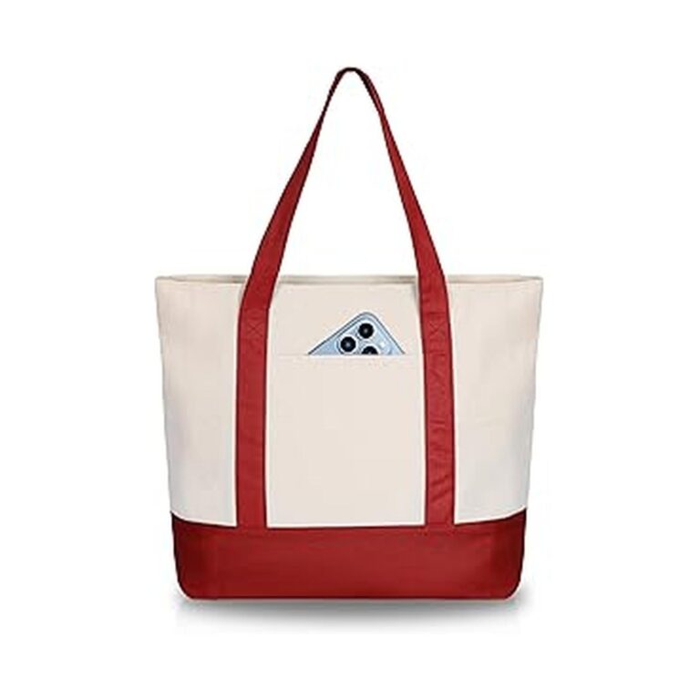 【54%OFF】【599円】 Rxakudedo 帆布 ファスナー付き 大容量 トートバッグ