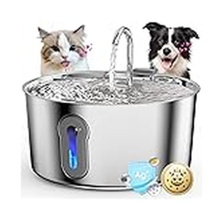 【13%OFF+50%OFF】【1,749円】 GERYTOR ステンレス製 銀イオン6層フィルター綿 4L大容量 ペット水飲み器