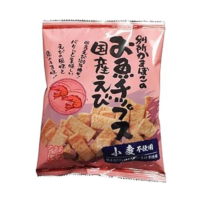 【82%OFF】【275円】 別所蒲鉾店 小麦不使用 お魚チップス 国産えび グルテンフリー 40g