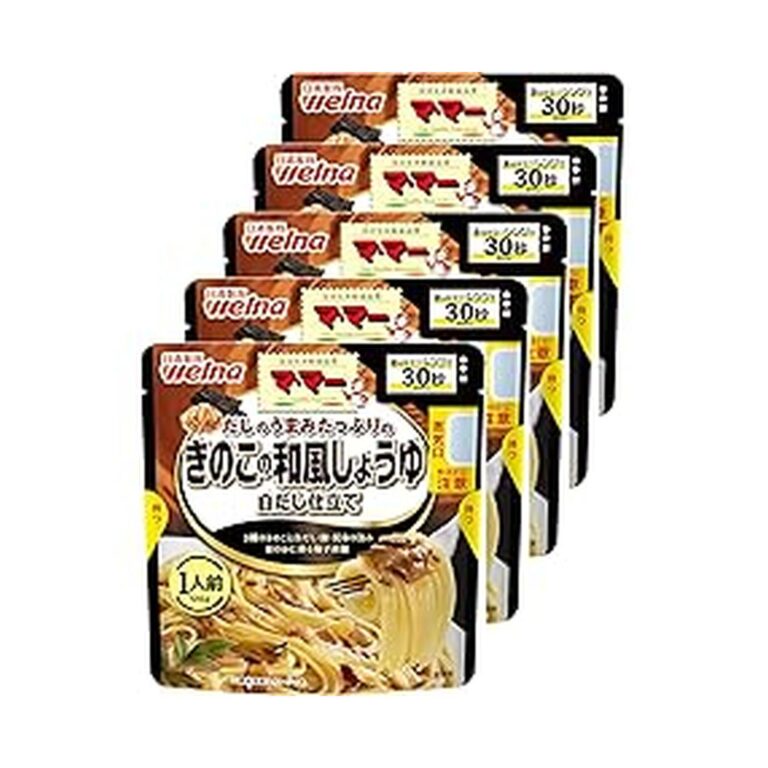 【値下げ】【581円（定期便523円）】 マ・マー だしのうまみたっぷりの きのこの和風しょうゆ 白だし仕立て 120g×5個