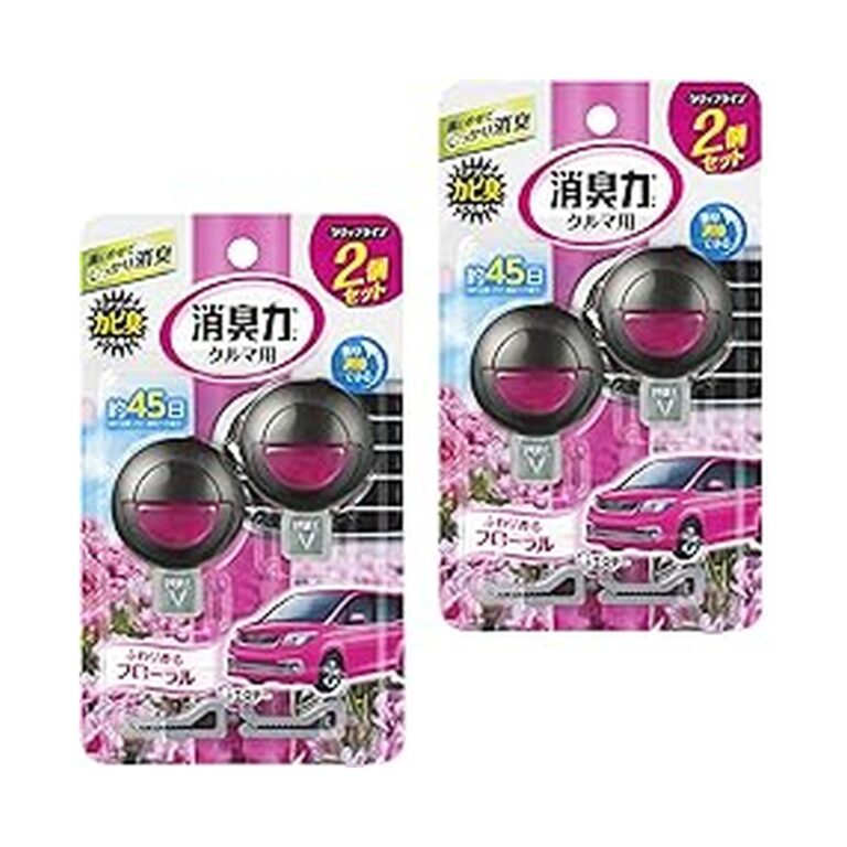 【45%OFF】【415円（定期便374円）】 消臭力 車用 クリップタイプ フローラル 4個セット