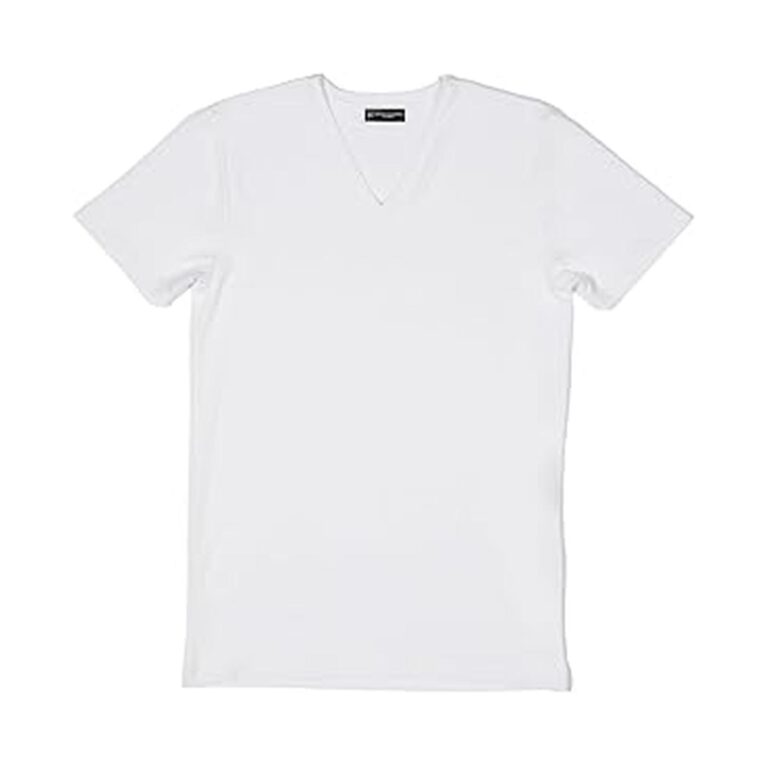 【61%OFF】【431円】 HIROKO KOSHINO メンズ ストレッチリブ 半袖Ｖ首シャツ