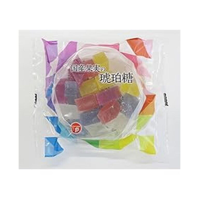 【42%OFF】【479円】 津山屋製菓 国産果実の琥珀糖 100g PSJBOX（あまおう苺・巨峰・ゆず・白桃・ブルーベリー）