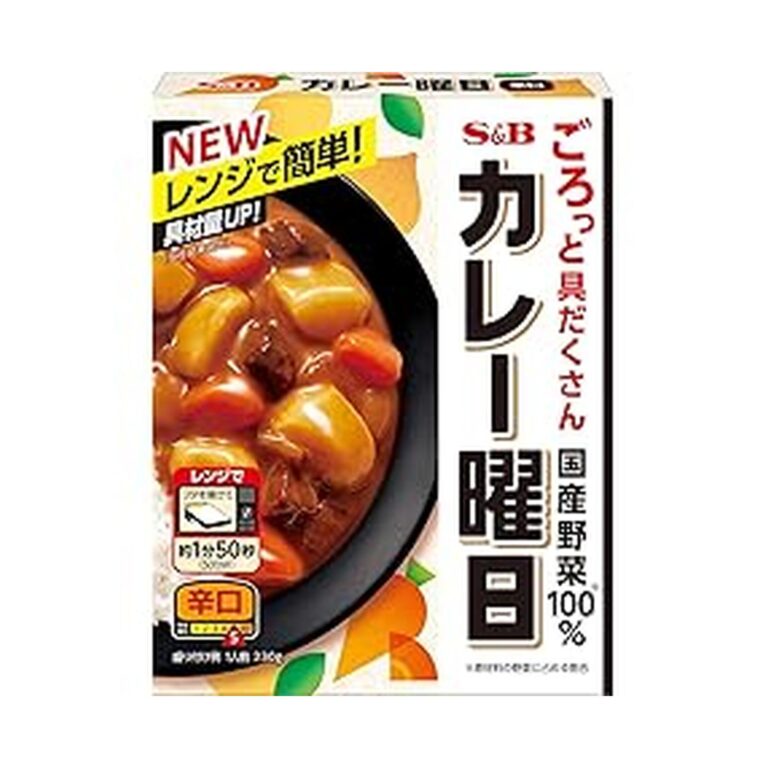 【本日最終日】【スマイルSale】【1,287円（定期便1,158円）】 エスビー食品 カレー曜日 辛口 230g×5個