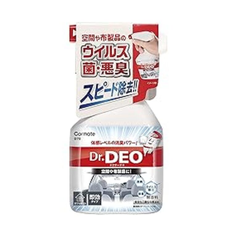 【64%OFF】【297円】 カーメイト 車用 消臭剤 ドクターデオ スプレー型 ウイルス除去 無香 安定化二酸化塩素 250ml