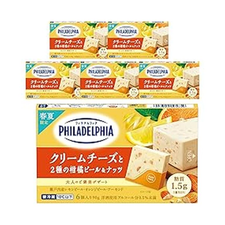 【50%OFF】【1,458円】 フィラデルフィアデザート クリームチーズと2種の柑橘ピール&ナッツ 6個入×6個