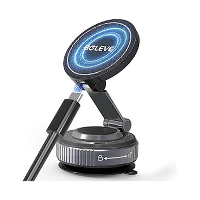 【スマイルSale】【59%OFF+40%OFF+ポイント5%】【実質1,567円】 Boleve MagSafe 15W ナノジェル吸盤 360°回転 超強N55磁石 折りたたみ式 車載スマホホルダー