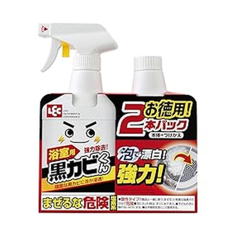 【43%OFF】【527円】 レック 激落ちくん 黒カビくん 浴室用 強力 カビとり 漂白 泡スプレー 400ml×2本