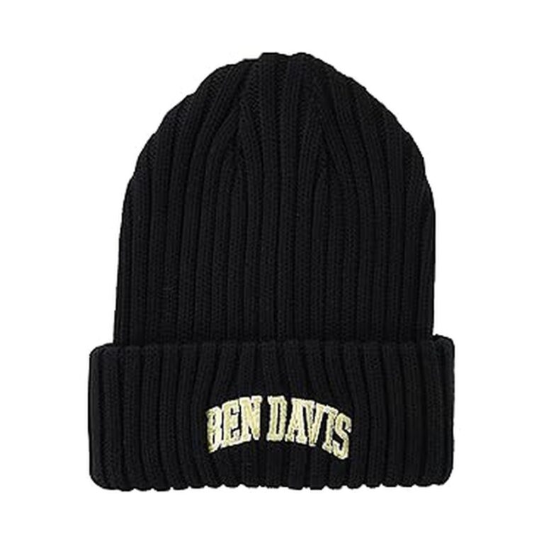【57%OFF】【1,031円】 BEN DAVIS カレッジ刺繍 ニット帽