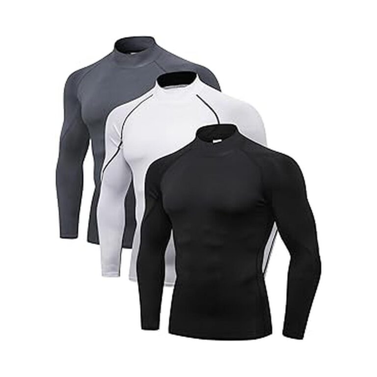 【20%OFF+50%OFF】【1,199円】 Odoland メンズ 長袖丸首 吸汗速乾 加圧 コンプレッションウエア 3枚組 【送料無料】